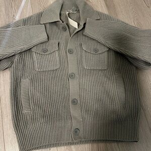 GU Chunky Knit Cardigan Sweater